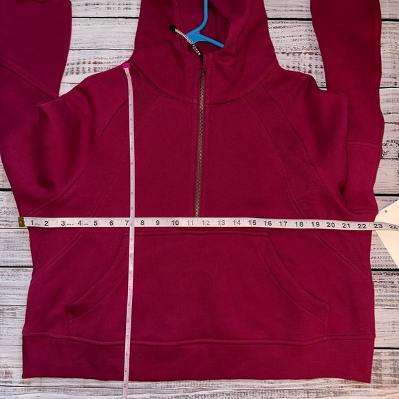 Lululemon Scuba Oversized Half-Zip Hoodie - M/L Pomegranate NWT - Picture 10 of 11